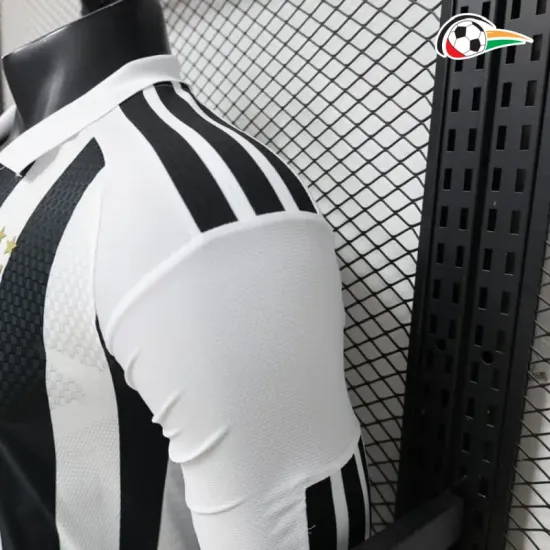 Camisa Titular Versão Jogador Juventus 2026/2027 Preto/Branco Manga Longa
