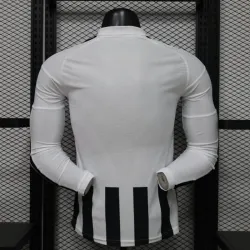 Camisa Titular Versão Jogador Juventus 2026/2027 Preto/Branco Manga Longa