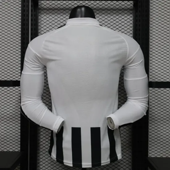 Camisa Titular Versão Jogador Juventus 2026/2027 Preto/Branco Manga Longa
