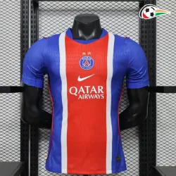Camisa Titular Versão Jogador PSG 2026/2027 Azul/Vermelho com Duas Estrelas