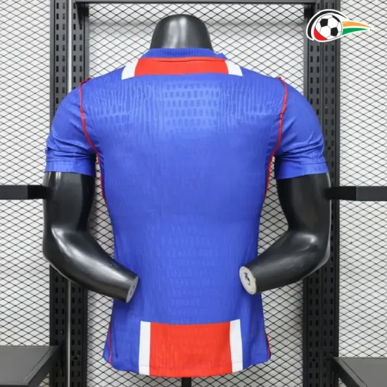 Camisa Titular Versão Jogador PSG 2026/2027 Azul/Vermelho com Duas Estrelas