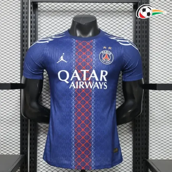 Camisa Versão Jogador PSG 2025/2026 Edição Especial Azul com Duas Estrelas