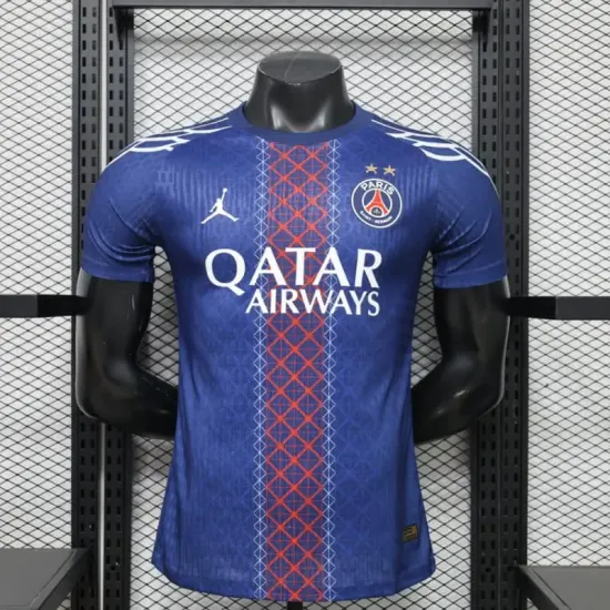 Camisa Versão Jogador PSG 2025/2026 Edição Especial Azul com Duas Estrelas