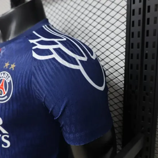 Camisa Versão Jogador PSG 2025/2026 Edição Especial Azul com Duas Estrelas