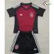 Camisa de Goleiro Reserva Infantil España Copa do Mundo 2026 Vermelho/Preto