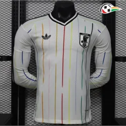 Camisa Reserva Versão Jogador Japón Copa do Mundo 2026 Branco Manga Longa
