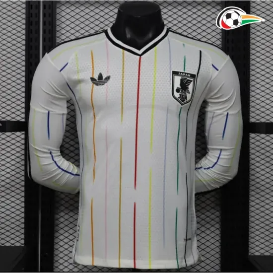 Camisa Reserva Versão Jogador Japón Copa do Mundo 2026 Branco Manga Longa