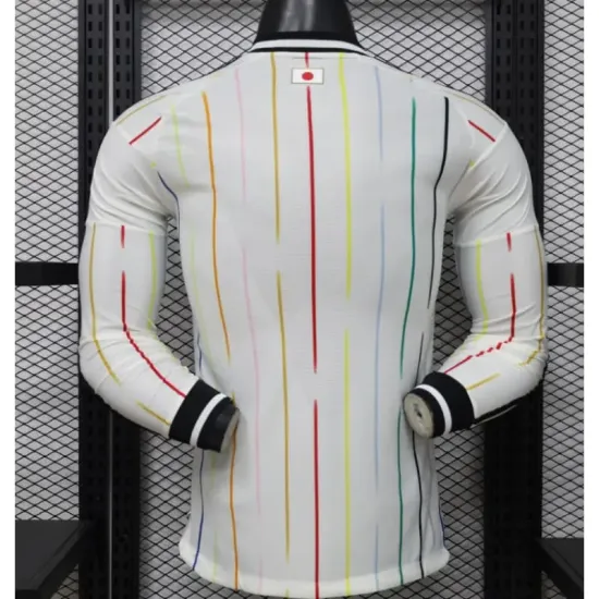 Camisa Reserva Versão Jogador Japón Copa do Mundo 2026 Branco Manga Longa