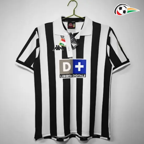Camisa Retrô Titular Juventus 1998/1999 Branco/Preto
