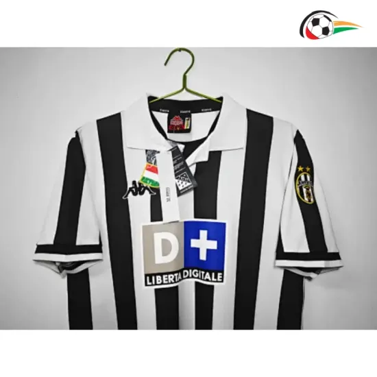 Camisa Retrô Titular Juventus 1998/1999 Branco/Preto