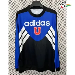 Camisa Retrô Universidad de Chile 2026/2027 Azul/Preto Manga Longa