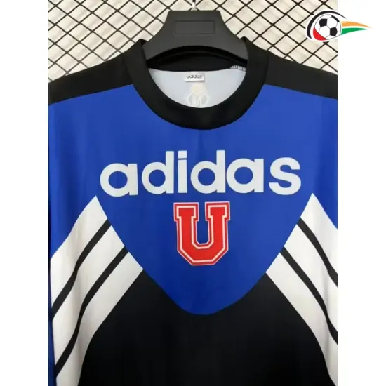 Camisa Retrô Universidad de Chile 2026/2027 Azul/Preto Manga Longa