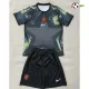 Camisa de Goleiro Infantil Holanda Copa do Mundo 2026 Preto