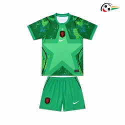 Camisa de Goleiro Infantil Holanda Copa do Mundo 2026 Verde