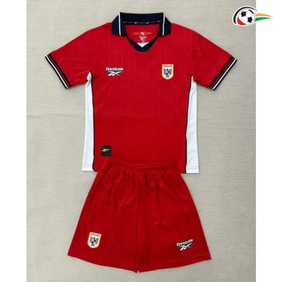 Camisa Titular Infantil Panamá Copa do Mundo 2026 Vermelho