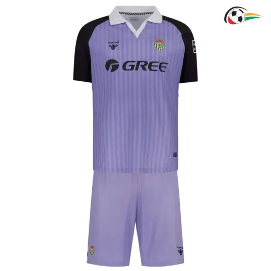 Camiseta Retrô de Goleiro Infantil Real Betis 2026/2027 Roxo