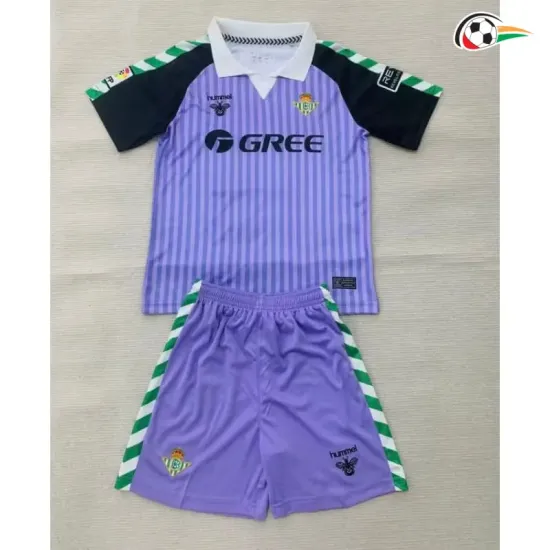 Camiseta Retrô de Goleiro Infantil Real Betis 2026/2027 Roxo