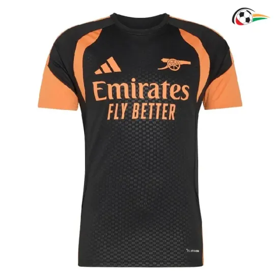 Camisa Arsenal 2026/2027 Pré-Corrida Preto/Laranja