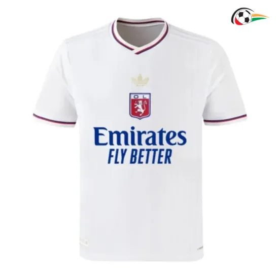 Camisa Olympique De Lyon 75 Edição De Aniversário 2025/2026 Branco