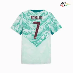 Camisa Reserva Ronaldo 7 Portugal Copa do Mundo 2026 Verde/Branco