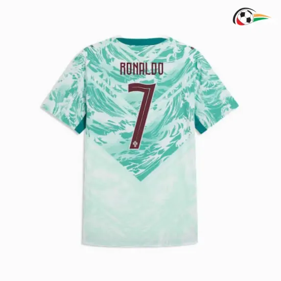 Camisa Reserva Ronaldo 7 Portugal Copa do Mundo 2026 Verde/Branco