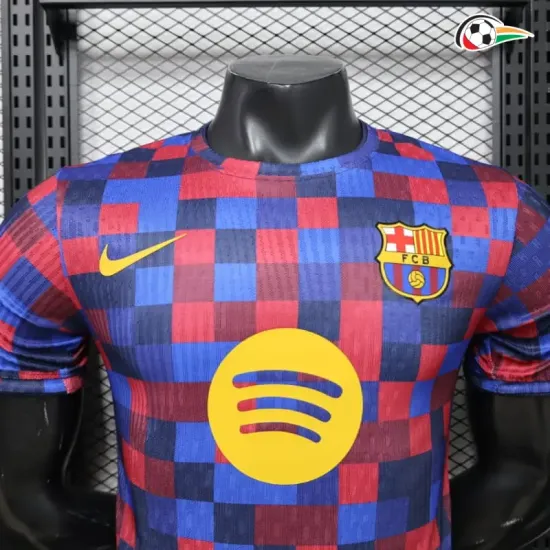 Camisa Versão Jogador Barcelona 2026/2027 Pré-Corrida Vermelho/Azul