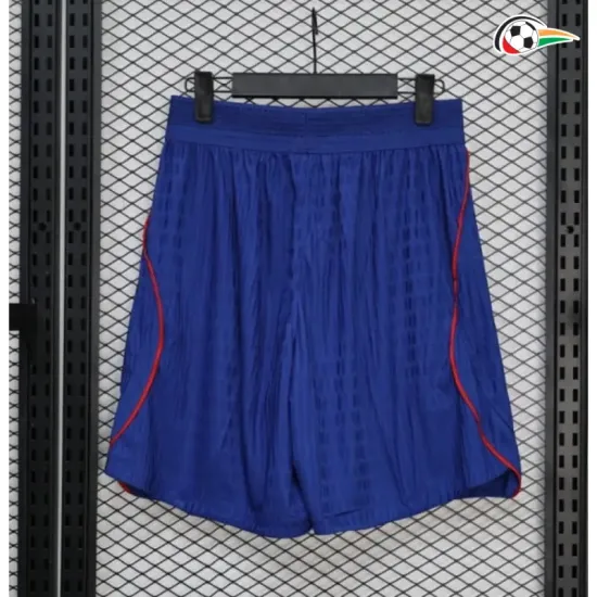 Shorts de Futebol Reserva Versão Jogador Croacia Copa do Mundo 2026 Azul