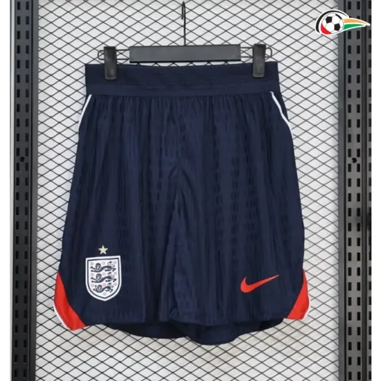 Shorts de Futebol Reserva Versão Jogador Inglaterra Copa do Mundo 2026 Azul Escuro