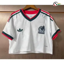 Camisa Curta Reserva Versão Feminina México Copa do Mundo 2026 Branco