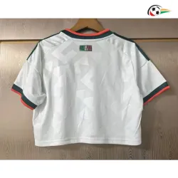 Camisa Curta Reserva Versão Feminina México Copa do Mundo 2026 Branco