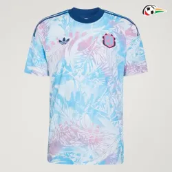 Camisa Reserva Costa Rica Copa do Mundo 2026 Azul Claro/Rosa