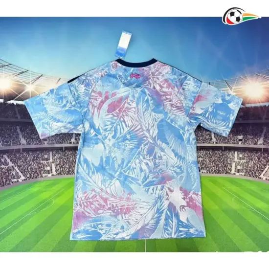 Camisa Reserva Costa Rica Copa do Mundo 2026 Azul Claro/Rosa