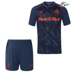 Camisa Alternativa Infantil Feyenoord 2026/2027 Azul Marinho/Laranja