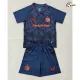 Camisa Alternativa Infantil Feyenoord 2026/2027 Azul Marinho/Laranja