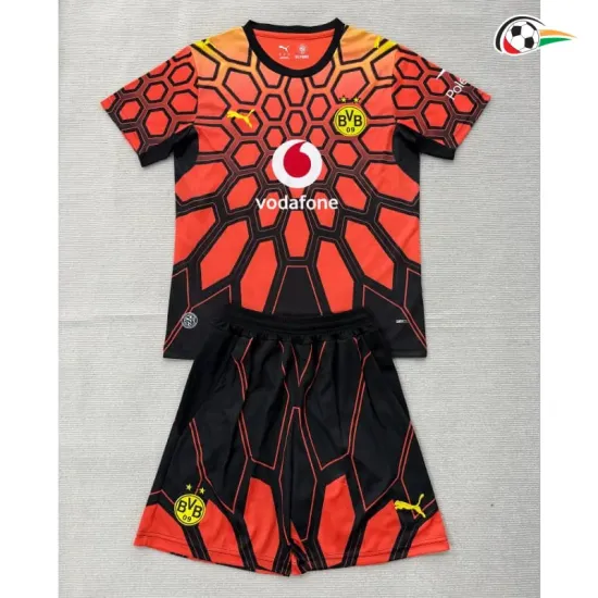 Camisa de Goleiro Infantil Borussia Dortmund 2026/2027 Laranja/Preto