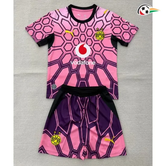Camisa de Goleiro Infantil Borussia Dortmund 2026/2027 Rosa