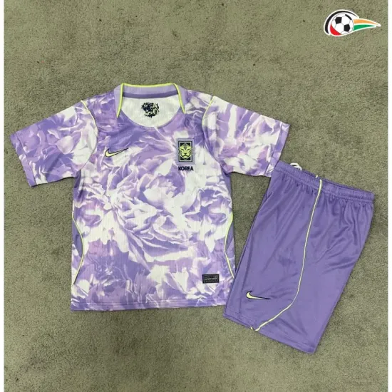 Camisa Reserva Infantil Corea del Sur Copa do Mundo 2026 Roxo Claro