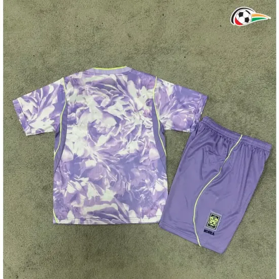 Camisa Reserva Infantil Corea del Sur Copa do Mundo 2026 Roxo Claro