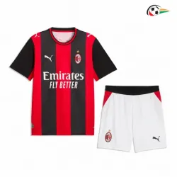 Camisa Titular Infantil AC Milan 2026/2027 Vermelho/Preto