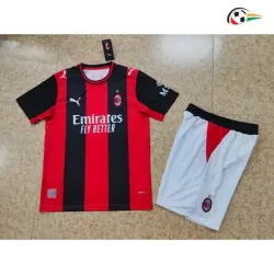 Camisa Titular Infantil AC Milan 2026/2027 Vermelho/Preto