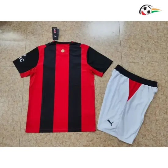 Camisa Titular Infantil AC Milan 2026/2027 Vermelho/Preto