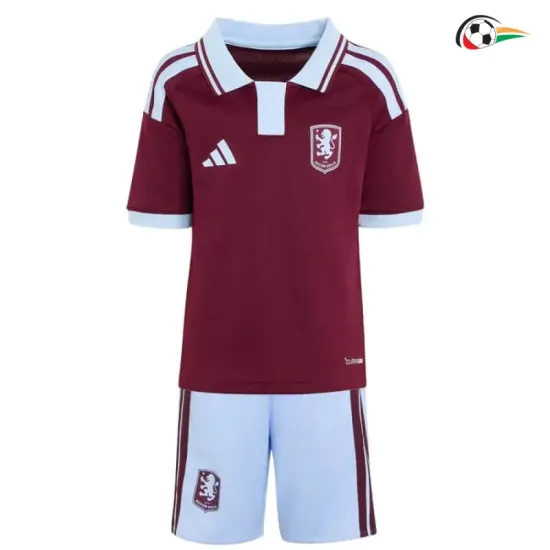 Camisa Titular Infantil Aston Villa 2026/2027 Bordô