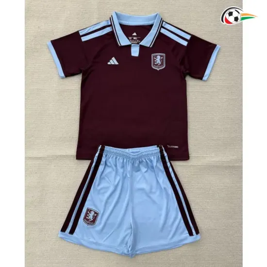 Camisa Titular Infantil Aston Villa 2026/2027 Bordô