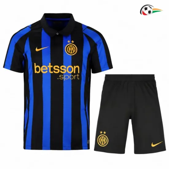 Camisa Titular Infantil Inter de Milan 2026/2027 Azul/Preto