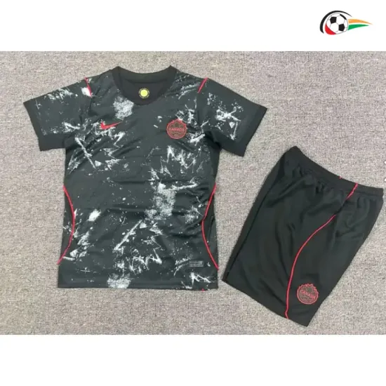Camisa Reserva Infantil Canada Copa do Mundo 2026 Preto