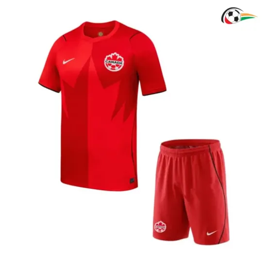 Camisa Titular Infantil Canada Copa do Mundo 2026 Vermelho