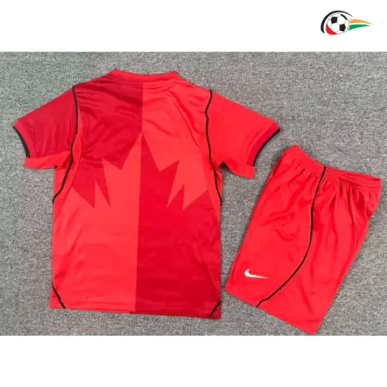 Camisa Titular Infantil Canada Copa do Mundo 2026 Vermelho