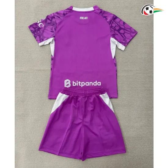 Camisa de Goleiro Reserva Infantil AC Milan 2026/2027 Rosa