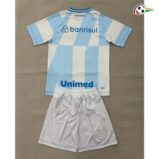 Camisa Reserva Infantil Gremio 2026/2027 Azul Claro/Branco