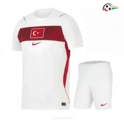 Camisa Reserva Infantil Turquía Copa do Mundo 2026 Branco